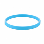 Braccialetto silicone sottile eventi su misura 100% personalizzabile color azzurro ciano settima vista