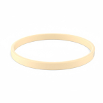 Braccialetto silicone sottile eventi su misura 100% personalizzabile color naturale settima vista