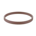 Braccialetto silicone sottile eventi su misura 100% personalizzabile color marrone scuro settima vista