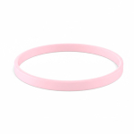 Braccialetto silicone sottile eventi su misura 100% personalizzabile color rosa chiaro settima vista