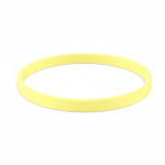 Braccialetto silicone sottile eventi su misura 100% personalizzabile color giallo chiaro settima vista