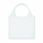 Borsa spesa pieghevole su misura con tasca interna color bianco settima vista