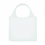 Borsa spesa pieghevole su misura in RPET con tasca interna color bianco settima vista