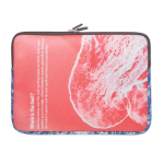 Custodia laptop su misura in neoprene resistente all'acqua color bianco