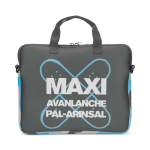 Borsa laptop in neoprene su misura con doppia maniglia color bianco