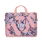 Borsa laptop in neoprene su misura con doppia maniglia color bianco settima vista