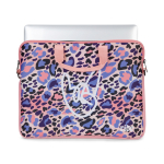 Borsa laptop in neoprene su misura con doppia maniglia color bianco quinta vista