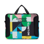 Borsa laptop su misura in neoprene resistente all'acqua color bianco