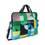 Borsa laptop su misura in neoprene resistente all'acqua color bianco