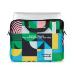 Borsa laptop su misura in neoprene resistente all'acqua color bianco quinta vista
