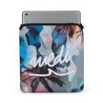 Custodia tablet su misura in neoprene resistente all'acqua color bianco quinta vista