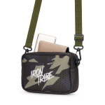 Borsa a tracolla su misura in neoprene regolabile color bianco quinta vista