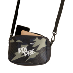 Borsa a tracolla su misura in neoprene regolabile color bianco quinta vista