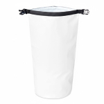 Borsa PVC impermeabile su misura con tracolla 10L color bianco settima vista