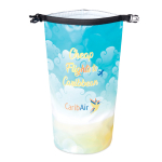 Borsa PVC impermeabile su misura con tracolla 10L color bianco
