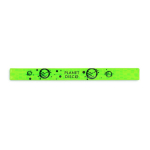 Braccialetto riflettente su misura superficie a quadretti color verde fluorescente quinta vista