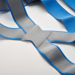 Cintura da lavoro riflettente su misura alta visibilità color blu quinta vista