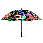 Ombrello su misura antivento o da golf Ø132 color bianco ottava vista