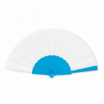 Ventaglio plastica su misura con tessuto personalizzabile color blu reale settima vista