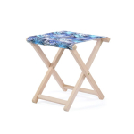 Sgabello pieghevole legno da esterno su misura prodotto in UE color bianco