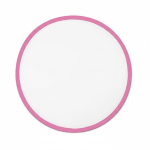 Frisbee pieghevole bordo colorato su misura 100% pers. color rosa fluorescente settima vista
