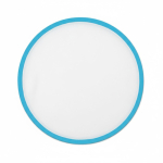 Frisbee pieghevole bordo colorato su misura 100% pers. color azzurro ciano settima vista