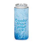 Fascia refrigerante neoprene su misura per lattine 33 ml color bianco