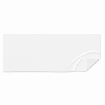 Asciugamano sportivo su misura 100% RPET 140 g/m2 color bianco settima vista