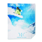 Coperta extra sottile su misura in pile 270 g/m2 personalizzabile color bianco settima vista