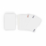 Mazzo mini 54 carte su misura personalizzabile su entrambi i lati color bianco settima vista