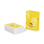 Mazzo mini 54 carte su misura personalizzabile su entrambi i lati color bianco