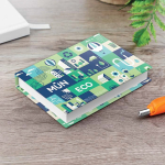 Block notes con post-it e segnapagina su misura con copertina rigida color bianco