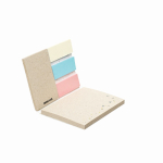 Block notes con post-it su misura con copertina in carta seminabile color bianco quinta vista