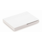 Block notes post-it e segnapagina su misura con copertina morbida color bianco settima vista