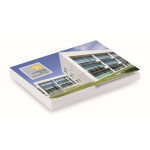 Block notes post-it e segnapagina su misura con copertina morbida color bianco