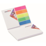 Block notes post-it e segnapagina su misura con copertina morbida color bianco quinta vista