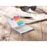 Block notes post-it e segnapagina su misura con copertina morbida color bianco