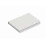 Block notes post-it e segnapagina su misura con copertina flessibile color bianco