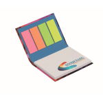 Block notes post-it e segnapagina su misura con copertina flessibile color bianco
