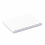 Set da 50 post-it bianchi su misura realizzati in UE color bianco