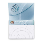 Set da 50 post-it bianchi su misura realizzati in UE color bianco quinta vista