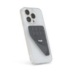 Cover adesiva per telefono su misura con 20 ventose color grigio topo terza vista