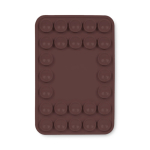 Cover adesiva per telefono su misura con 26 ventose color marrone settima vista