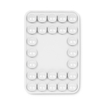 Cover adesiva per telefono su misura con 26 ventose color bianco settima vista