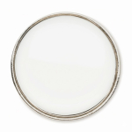Pin metallico rotondo su misura personalizzabile a stampa integrale color argento settima vista
