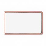 Pin in ferro rettangolare su misura personalizzabile color oro rosa settima vista