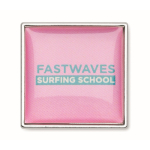 Pin in ferro quadrato su misura personalizzabile color argento