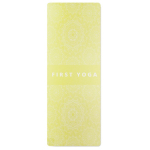 Tappetino da yoga su misura in PU e gomma di cocco color lime