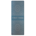 Tappetino da yoga su misura in PU e gomma di cocco color blu petrolio