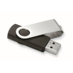 USB personalizzabile su misura con scocca in ABS Techmate color nero quinta vista